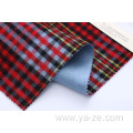 double-faced check fleece woolen coat fabric